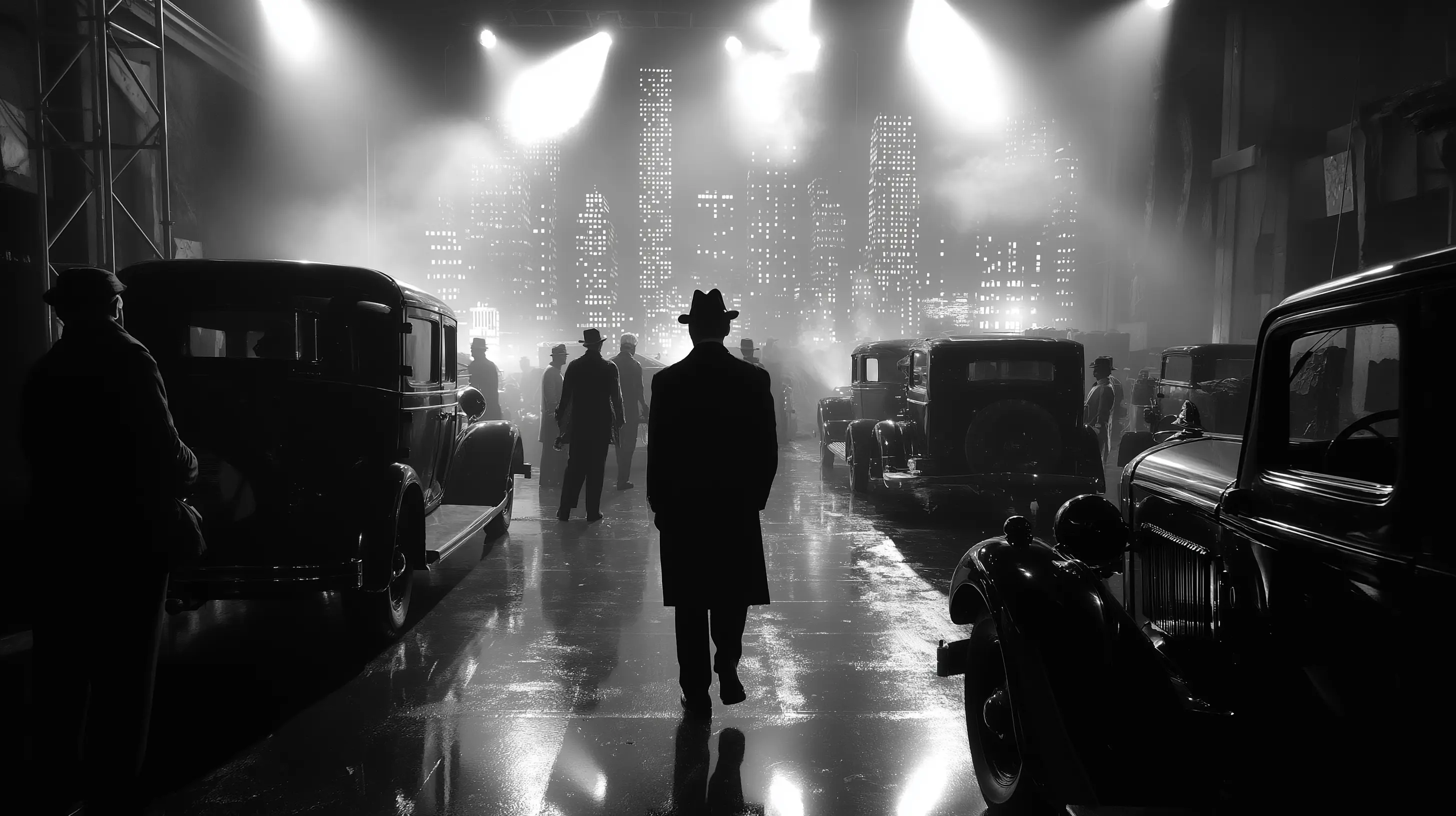 Noir Cigar corporate event with city skyline