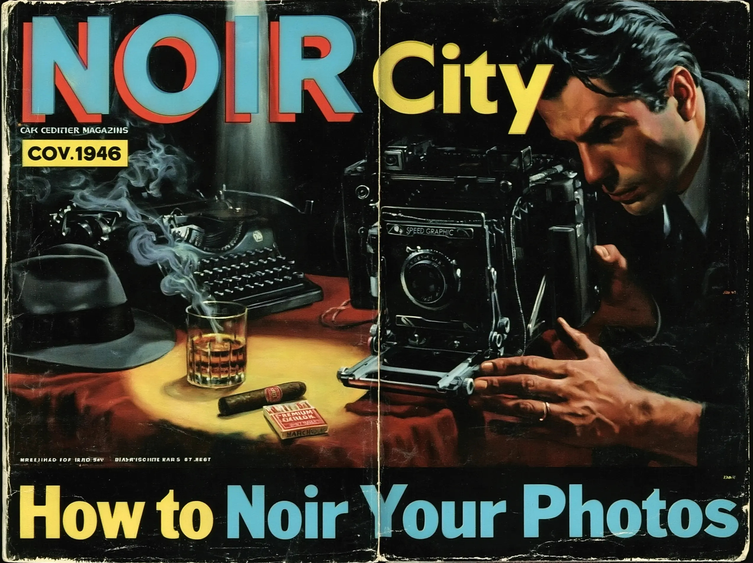Noir cigar photography